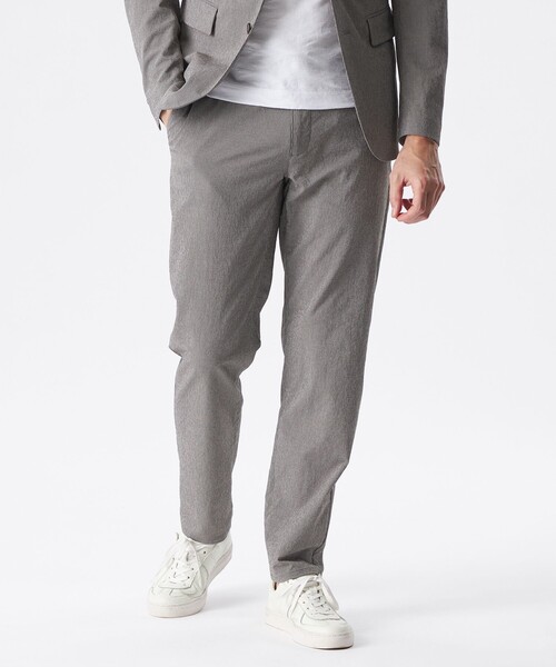 EPOCA UOMO(エポカウォモ)の「【セットアップ対応】マイクロサッカーパンツ(その他パンツ・メンズ・グレー系その他/ブラック/グレー・46/48)」の3枚目の写真