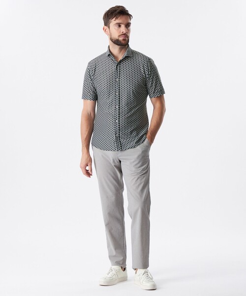 EPOCA UOMO(エポカウォモ)の「【セットアップ対応】マイクロサッカーパンツ(その他パンツ・メンズ・グレー系その他/ブラック/グレー・46/48)」の4枚目の写真
