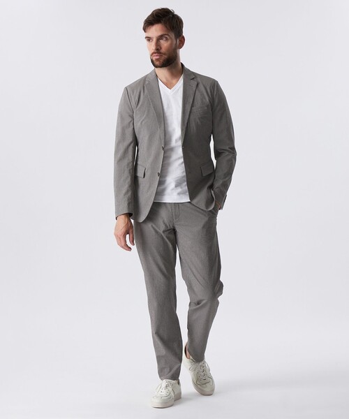 EPOCA UOMO(エポカウォモ)の「【セットアップ対応】マイクロサッカーパンツ(その他パンツ・メンズ・グレー系その他/ブラック/グレー・46/48)」の5枚目の写真