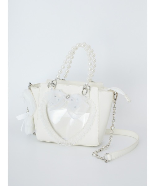 Ank Rouge(アンクルージュ)の「【痛バ】ぬいと一緒におでかけ確定ファンサのおまじないBAG 【小】(ショルダーバッグ・レディース・ピンク/ホワイト/ブラック/ブルー・FREE)」の1枚目の写真