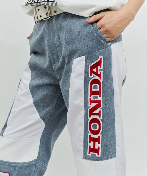 atmos pink（アトモスピンク）の「HONDA x atmos pink Racing Pants / ホンダ アトモス ピンク レーシング パンツ 【SP】（その他パンツ・レディース・ブルー/ブラック・M/S）」の4枚目の写真