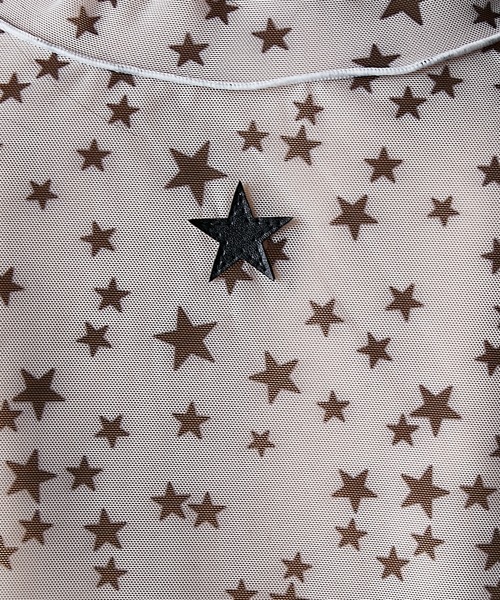 GEVS.（ジェイヴィス）の「星プリントハイネックプルオーバー(透け素材)＜大きいサイズ有＞GEVS.（Tシャツ/カットソー・レディース・アイボリー/ブラック・M/L/LL/3L/4L/5L）」の16枚目の写真