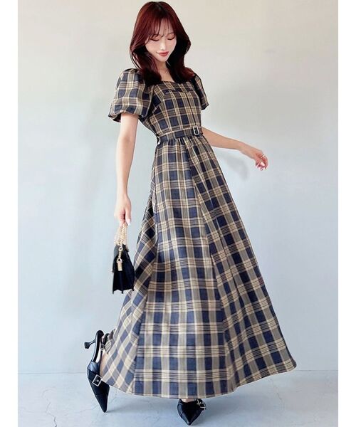 RESEXXY（リゼクシー）の「バルーンスリーブチェックワンピース（ワンピース・レディース・イエロー/レッド/ブラック・FREE）」の15枚目の写真