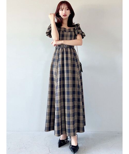 RESEXXY（リゼクシー）の「バルーンスリーブチェックワンピース（ワンピース・レディース・イエロー/レッド/ブラック・FREE）」の17枚目の写真