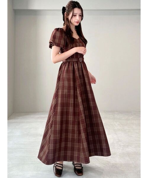 RESEXXY（リゼクシー）の「バルーンスリーブチェックワンピース（ワンピース・レディース・イエロー/レッド/ブラック・FREE）」の18枚目の写真