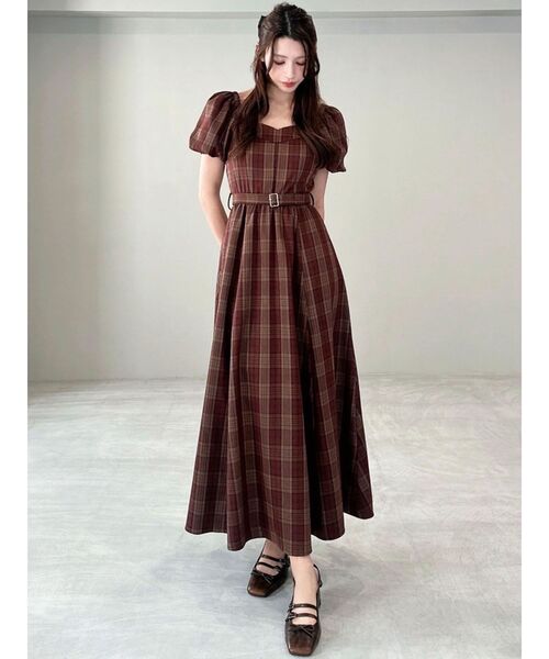 RESEXXY（リゼクシー）の「バルーンスリーブチェックワンピース（ワンピース・レディース・イエロー/レッド/ブラック・FREE）」の20枚目の写真