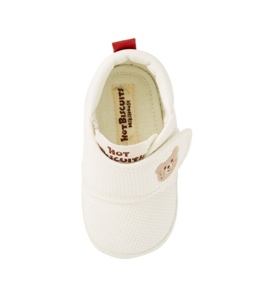 HOT BISCUITS（ホットビスケッツ）の「ソフトメッシュ プレシューズ（ベビーシューズ/ベビーソックス・キッズ・マルチ/ホワイト・11.5/12cm/11cm/12.5/10.5cm）」の3枚目の写真