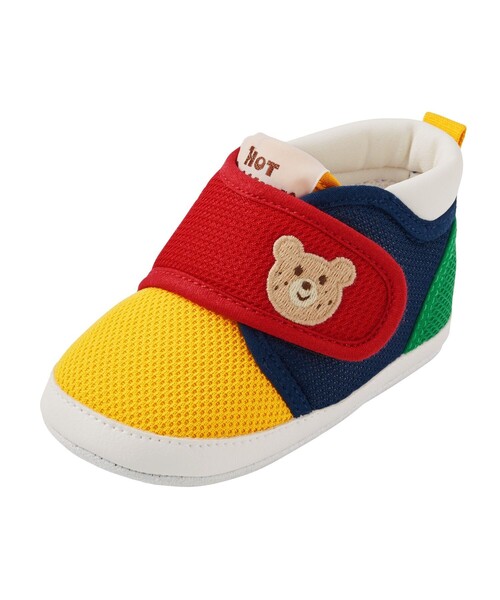 HOT BISCUITS（ホットビスケッツ）の「ソフトメッシュ プレシューズ（ベビーシューズ/ベビーソックス・キッズ・マルチ/ホワイト・11.5/12cm/11cm/12.5/10.5cm）」の6枚目の写真