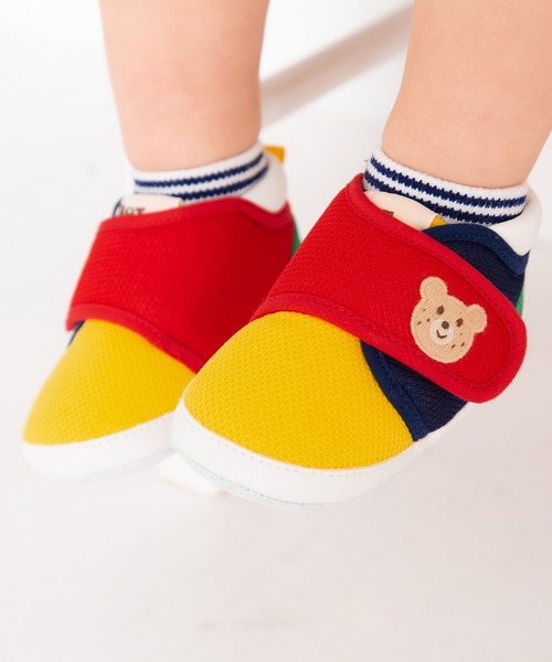 HOT BISCUITS（ホットビスケッツ）の「ソフトメッシュ プレシューズ（ベビーシューズ/ベビーソックス・キッズ・マルチ/ホワイト・11.5/12cm/11cm/12.5/10.5cm）」の2枚目の写真