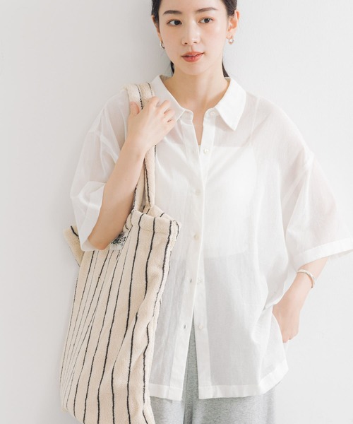 【アーバンリサーチ】コットンカラミシアーオーバーシャツ URBAN RESEARCH｜コットンカラミシアーオーバーシャツ | Rakuten