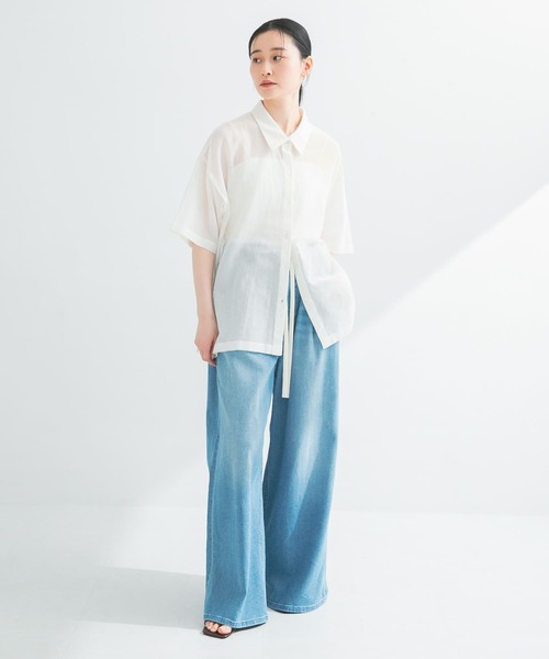 URBAN RESEARCH / アーバンリサーチ コットンカラミシアーオーバーシャツ アーバンリサーチ URBAN RESEARCH コットンカラミシアーオーバー