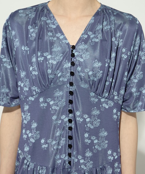 AKANE UTSUNOMIYA(アカネウツノミヤ)の「【AKANE UTSUNOMIYA/アカネウツノミヤ】《STUDIOUS別注》flower jersey onepiece/フラワージャージーワンピース(ワンピース・レディース・ブラック/ブルー・36/38)」の18枚目の写真