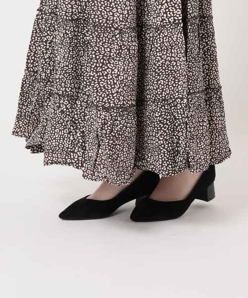 journal standard L'essage(ジャーナルスタンダードレサージュ)の「《追加》《別注》【LUSANA / ルサーナ】RUFFLE TIRED MAXI SKIRT:スカート(スカート・レディース・オートミール/ブラック系その他・SMALL)」の11枚目の写真