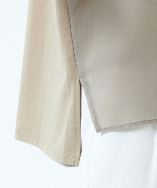 MACKINTOSH PHILOSOPHY（ﾏｯｷﾝﾄｯｼｭ ﾌｨﾛｿﾌｨｰ）の「ドレープローンコンビブラウス（シャツ/ブラウス・レディース・ベージュ/ブラック/オフホワイト・36/38）」の11枚目の写真