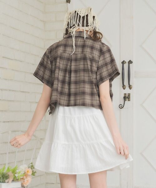 ems excite（エムズエキサイト）の「バラモチーフ付ミニキャミOP（ワンピース・レディース・イエロー/ホワイト/ブラック・FREE）」の13枚目の写真