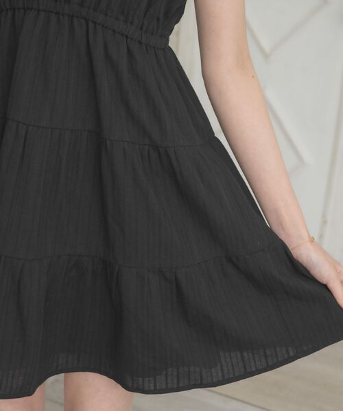 ems excite（エムズエキサイト）の「バラモチーフ付ミニキャミOP（ワンピース・レディース・イエロー/ホワイト/ブラック・FREE）」の6枚目の写真