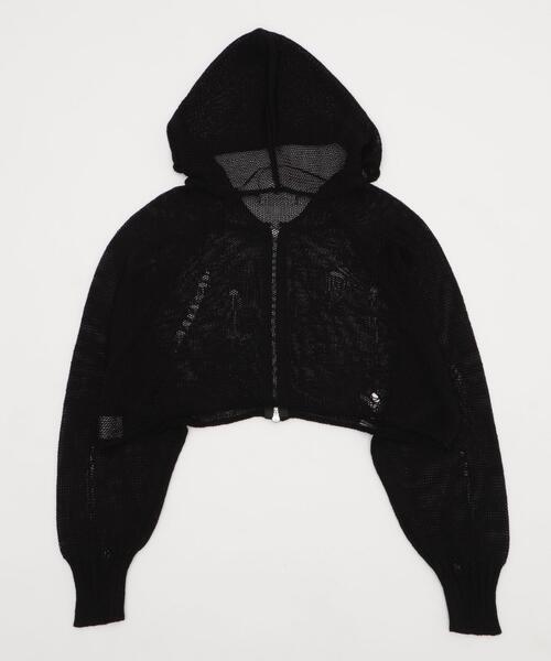 WEGO（ウィゴー）の「WEGO/ダメージメッシュショートパーカー（パーカー・レディース・ブラック/ブラウン・FREE）」の17枚目の写真