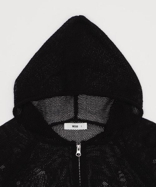 WEGO（ウィゴー）の「WEGO/ダメージメッシュショートパーカー（パーカー・レディース・ブラック/ブラウン・FREE）」の18枚目の写真