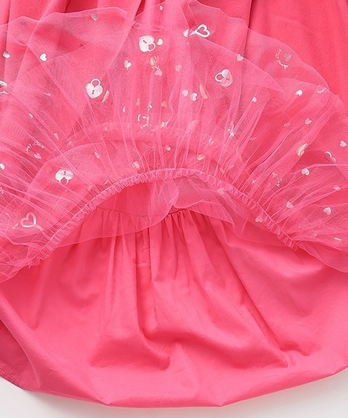 kate spade new york kids（ケイトスペードニューヨーク）の「トドラー ハートキーチュールドッキングワンピース（ワンピース・キッズ・ブラック/チェリーピンク・120cm/110cm/130cm/90cm/100cm）」の4枚目の写真