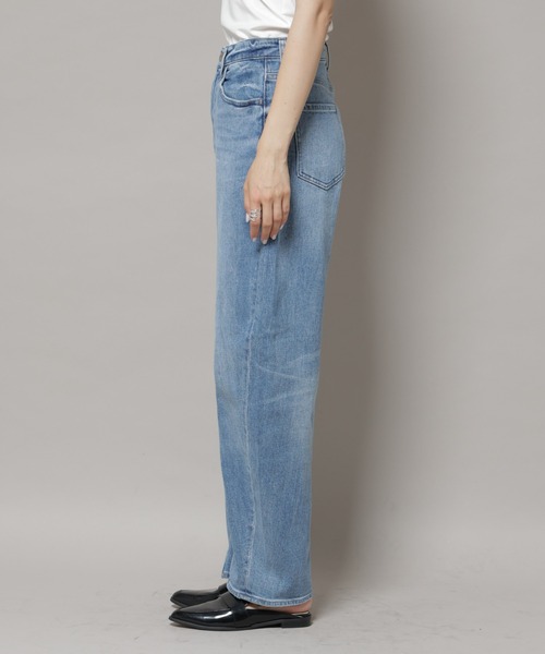 Healthy denim（ヘルシーデニム）の「Healthy DENIM/Corn ワイドカーブデニム（デニムパンツ・レディース・ライトブルー・24/23/22）」の10枚目の写真