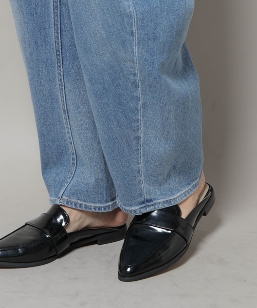 Healthy denim（ヘルシーデニム）の「Healthy DENIM/Corn ワイドカーブデニム（デニムパンツ・レディース・ライトブルー・24/23/22）」の15枚目の写真