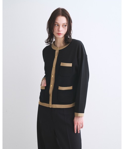 Traditional Weatherwear（トラディショナルウェザーウェア）の「ARKLEY KNIT（カーディガン/ボレロ・レディース・ブラック/ブラック系その他/レッド/ネイビー/グリーン系その他/ベージュ系/ネイビー系・S/XS/XXS）」の2枚目の写真