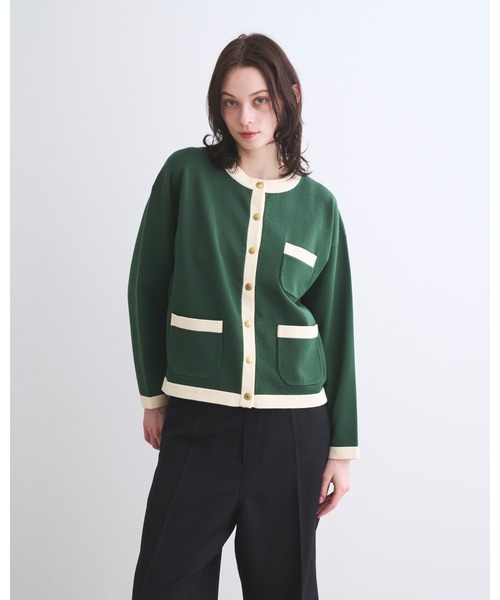 Traditional Weatherwear（トラディショナルウェザーウェア）の「ARKLEY KNIT（カーディガン/ボレロ・レディース・ブラック/ブラック系その他/レッド/ネイビー/グリーン系その他/ベージュ系/ネイビー系・S/XS/XXS）」の4枚目の写真