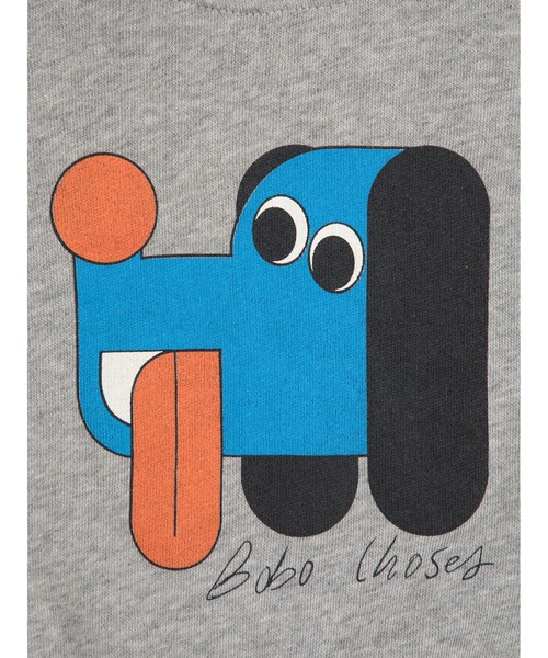 BOBO CHOSES(ボボショーズ)の「Doggy Mate sweatshirt(スウェット・キッズ・ヘザーグレー・18MONTH/24MONTH/3MONTH/9MONTH)」の2枚目の写真