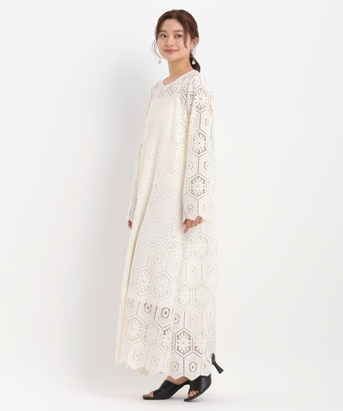 Andemiu（アンデミュウ）の「クロシェレースワンピース577770（ワンピース・レディース・ブラック/オフホワイト/レッド・FREE）」の17枚目の写真
