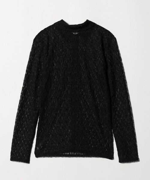 6（ロク）の「＜6(ROKU)＞レースチュール シャツ（カーディガン/ボレロ・レディース・ブラック・FREE）」の5枚目の写真