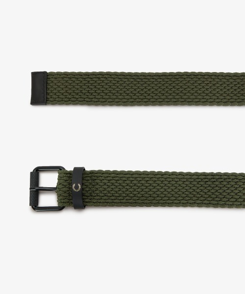FRED PERRY(フレッドペリー)の「【先行予約受付中】Woven Elastic Belt/ウーブンベルト(ベルト・メンズ・ブラック/グリーン・L)」の6枚目の写真