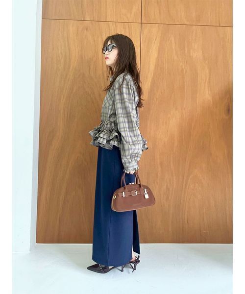 LILY BROWN（リリーブラウン）の「ホイップフリルヘムブラウス（シャツ