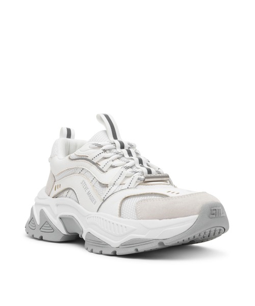 STEVE MADDEN（スティーブマデン）の「グラフィカルソールスニーカー/S.MADDEN ANIMATES-VA（スニーカー・レディース・ホワイト×グレー・22.5cm/23.0cm/23.5cm/23.5-24/24.0cm/24.5cm/25.0cm）」の3枚目の写真