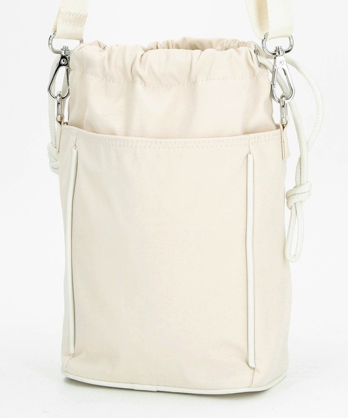 NICOLE white（ニコルホワイト）の「巾着ショルダーBAG（ショルダーバッグ・レディース・ブラック/グレー/アイボリー・FREE）」の16枚目の写真