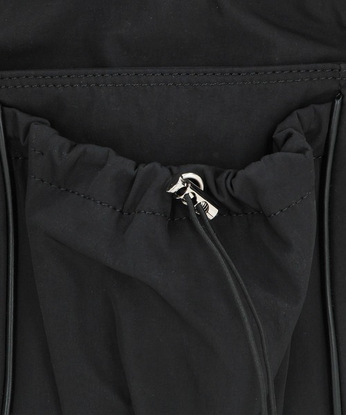 NICOLE white（ニコルホワイト）の「巾着ショルダーBAG（ショルダーバッグ・レディース・ブラック/グレー/アイボリー・FREE）」の6枚目の写真