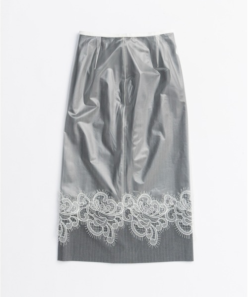 PRANK PROJECT（プランクプロジェクト）の「PVCレイヤードミディスカート / PVC Layered Midi Skirt（スカート・レディース・ブラック/ホワイト・36/38）」の20枚目の写真