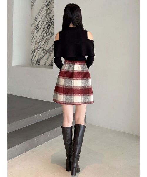 MERCURYDUO（マーキュリーデュオ）の「ストレッチロングブーツ（ブーツ・レディース・ブラック/ダークブラウン/ベージュ・36/38）」の14枚目の写真