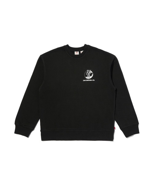 Levi's(リーバイス)の「Levi's/リーバイス リラックス グラフィック クルーネック スウェット(スウェット・メンズ・ブラック・S/M/L/XL)」の3枚目の写真