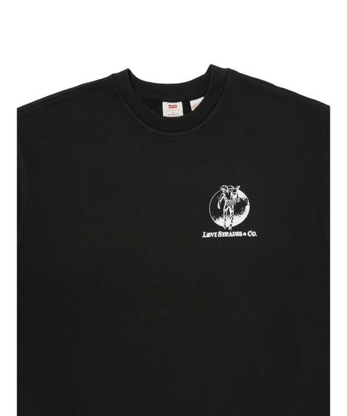 Levi's(リーバイス)の「Levi's/リーバイス リラックス グラフィック クルーネック スウェット(スウェット・メンズ・ブラック・S/M/L/XL)」の5枚目の写真