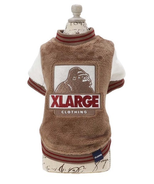 XLARGE（エクストララージ）の「XLARGE/OGボアスタジャン（ペットウェア・メンズ・パープル/ベージュ・XS/S/M/L/2L/3L）」の3枚目の写真