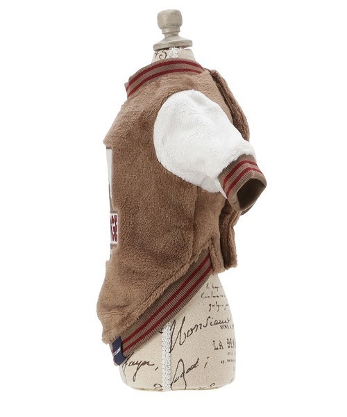 XLARGE（エクストララージ）の「XLARGE/OGボアスタジャン（ペットウェア・メンズ・パープル/ベージュ・XS/S/M/L/2L/3L）」の4枚目の写真