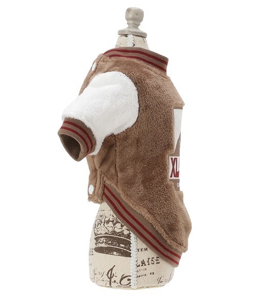 XLARGE（エクストララージ）の「XLARGE/OGボアスタジャン（ペットウェア・メンズ・パープル/ベージュ・XS/S/M/L/2L/3L）」の6枚目の写真