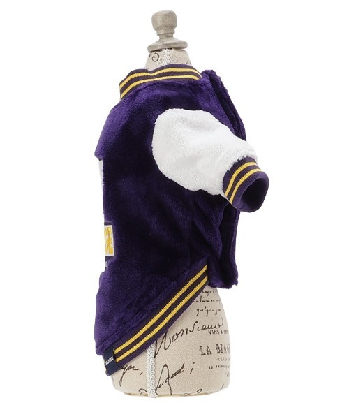 XLARGE（エクストララージ）の「XLARGE/OGボアスタジャン（ペットウェア・メンズ・パープル/ベージュ・XS/S/M/L/2L/3L）」の8枚目の写真