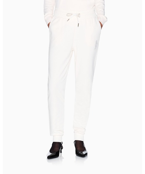 STONE  ホワイト スウェットパンツ セール】【A|X アルマーニ エクスチェンジ】ストーンロゴ スウェット