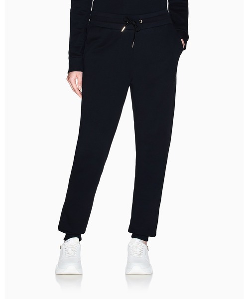 ARMANI EXCHANGE（アルマーニエクスチェンジ）の「【A|X アルマーニ エクスチェンジ】ストーンロゴ スウェットジョガーパンツ（スウェットパンツ・レディース・ブラック/ホワイト/スカイブルー・X-LARGE/SMALL/MEDIUM/LARGE/X-SMALL）」の3枚目の写真