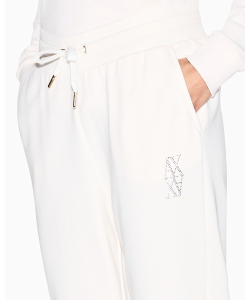 STONE  ホワイト スウェットパンツ セール】【A|X アルマーニ エクスチェンジ】ストーンロゴ スウェット