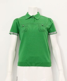 archivio（アルチビオ）の「<LADIES>ステッチ風プリントニットポロシャツ（ニット/セーター）」