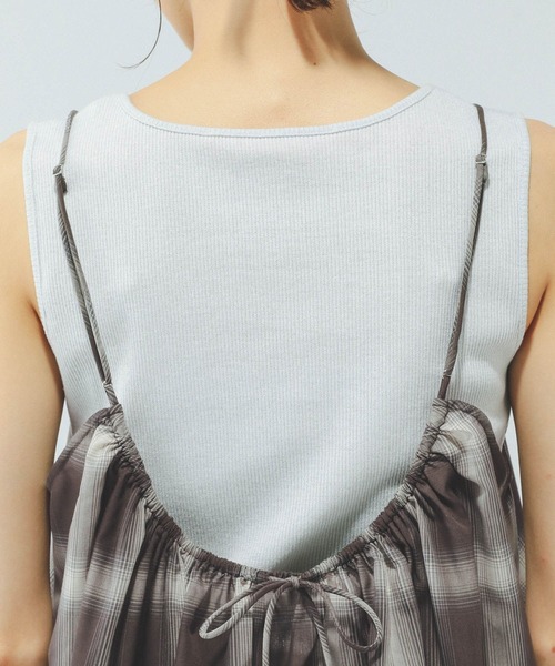 GLOBAL WORK（グローバルワーク）の「チェックビスチェ/579508（キャミソール・レディース・ブラウン系その他/ブラック系その他・FREE）」の17枚目の写真