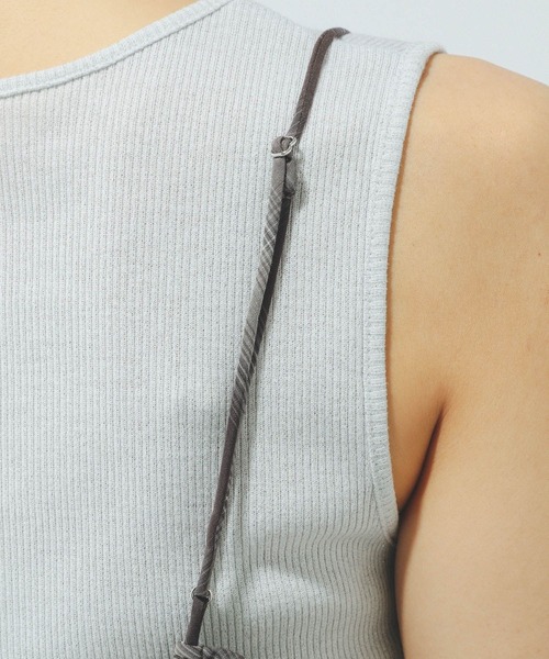 GLOBAL WORK（グローバルワーク）の「チェックビスチェ/579508（キャミソール・レディース・ブラウン系その他/ブラック系その他・FREE）」の19枚目の写真