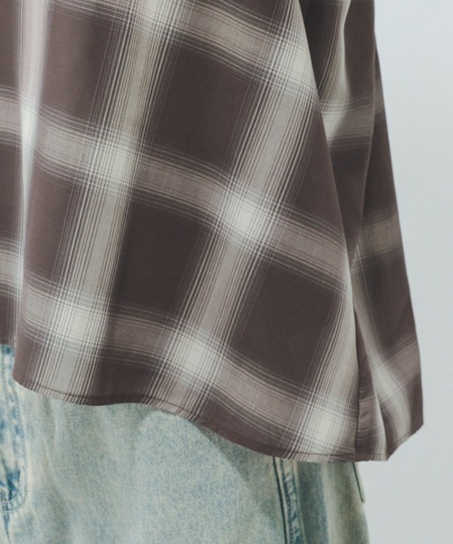 GLOBAL WORK（グローバルワーク）の「チェックビスチェ/579508（キャミソール・レディース・ブラウン系その他/ブラック系その他・FREE）」の21枚目の写真